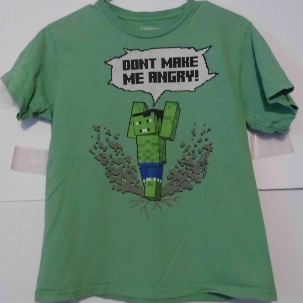 Minecraft Boys L Green Dont Make Me Angry Marvel